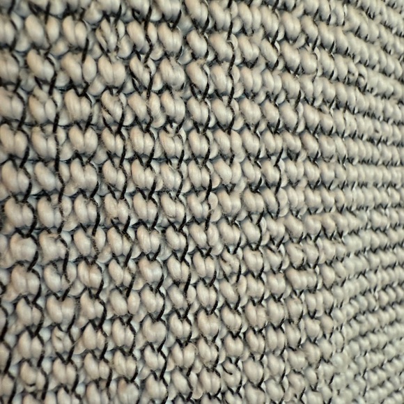 Sweaty Betty Restful Light Blue and Gray Boucle ½ Zip Sweatshirt - Picture 8 of 13